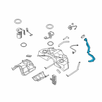 OEM Infiniti QX70 Tube Assy-Filler Diagram - 17221-1WW0C