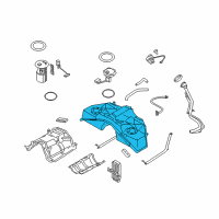 OEM 2017 Infiniti QX70 Tank Assembly - Fuel Diagram - 17202-6WW0A