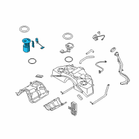 OEM 2013 Infiniti FX50 In Tank Fuel Pump Diagram - 17040-1CB0D