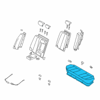 OEM Hyundai Elantra Cushion Assembly-Rear Seat Diagram - 89100-2H200-AAK