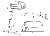 OEM Acura BRKT, SUB-RADIATOR Diagram - 19081-6S9-A00