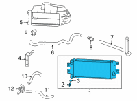 OEM Acura TLX SUB-RADIATOR Diagram - 19080-6S9-A01