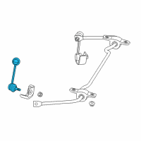 OEM 2015 Dodge Dart Link-STABILIZER Bar Diagram - 68164042AA