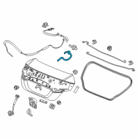 OEM Honda Civic Hinge Comp R, Trun Diagram - 68610-TBG-A00ZZ