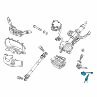 OEM Kia Lock Key & Cylinder Set Diagram - 81905D9150