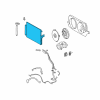 OEM 2007 Dodge Sprinter 3500 CONDENSER-A/C Diagram - 68013633AA