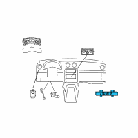 OEM Jeep Switch-4 Gang Diagram - 4602547AJ