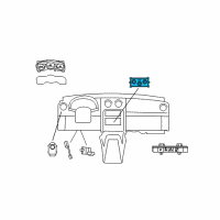 OEM Jeep Liberty Climate Control Module Diagram - 55111955AA