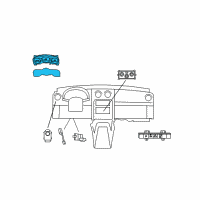 OEM 2009 Jeep Liberty Cluster-Instrument Panel Diagram - 5172753AC