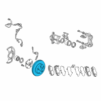 OEM Honda Accord Disk, Front Brake Diagram - 45251-TA5-A00