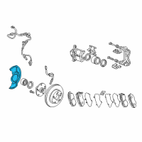 OEM 2004 Honda Accord Splash Guard, Front (16") Diagram - 45255-SDP-A01