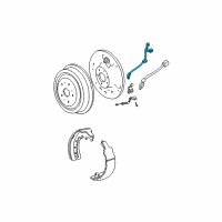 OEM 1999 Jeep Wrangler Line-Brake Diagram - 52008403AD