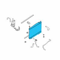 OEM Infiniti Q45 Radiator Assembly Diagram - 21460-AR500