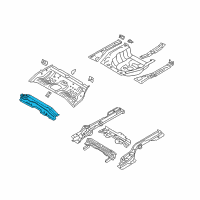 OEM 2018 Hyundai Elantra Panel Assembly-Rear Floor Front Complete Diagram - 65510-F3000