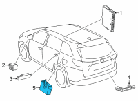 OEM Toyota Highlander Receiver Diagram - 897B0-0E071