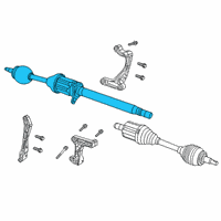 OEM 2019 Jeep Cherokee Axle Half Shaft Right Diagram - 68292304AA