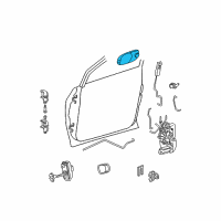 OEM 2003 Dodge Caravan Handle-Front Door Exterior Diagram - 4717512AC