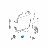 OEM 2005 Dodge Grand Caravan Handle-Door Interior Diagram - RT76BD5AA