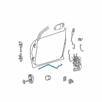 OEM 2003 Chrysler Town & Country Link-Remote Handle To Latch Diagram - 4717790AB