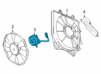 OEM 2021 Honda Accord Motor, Cooling Fan Diagram - 38616-6A0-A02