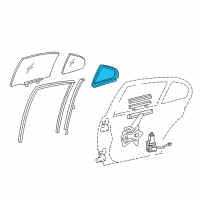 OEM 2017 Lexus GS F WEATHERSTRIP, Rear Door Diagram - 68188-30201