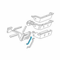 OEM 1997 GMC C1500 Suburban Seal, Heater Core Shroud Diagram - 52467060