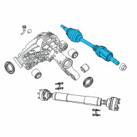 OEM 2017 Jeep Grand Cherokee Axle Half Shaft Left Diagram - 4578885AC