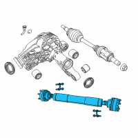 OEM 2015 Dodge Durango Drive Shaft Diagram - 52853642AE