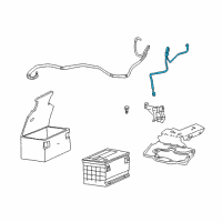 OEM Saturn LS2 Cable Asm Battery Negative Diagram - 21019683