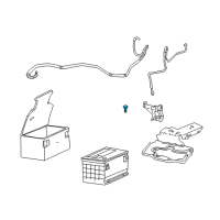 OEM 2000 Saturn LW1 Bolt - Hexagon, Battery Bracket(N00) Diagram - 11059302