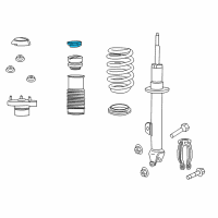 OEM 2014 Chrysler 300 ISOLATOR-Front Suspension Spring Diagram - 4895454AA