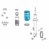 OEM 2017 Dodge Charger Front Coil Spring Diagram - 5181610AD