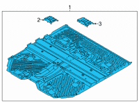 OEM Ford Mustang Mach-E PAN ASY - FLOOR - FRONT Diagram - LJ9Z-5811135-B