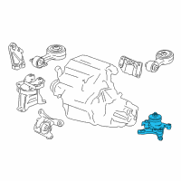 OEM Honda Civic Rubber Assy., Transmission Mounting (MT) Diagram - 50850-SNG-013