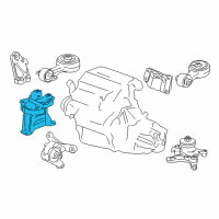 OEM 2007 Honda Civic Rubber Assy., Engine Side Mounting Diagram - 50820-SNG-J02