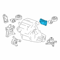 OEM 2006 Honda Civic Bracket, Torque Rod (Lower) Diagram - 50690-SVB-A00