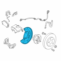 OEM 2018 Chevrolet Cruze Splash Shield Diagram - 13362307