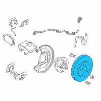 OEM 2017 Chevrolet Cruze Rotor Diagram - 13515905