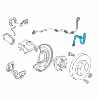 OEM 2018 Chevrolet Cruze Brake Hose Diagram - 39140151