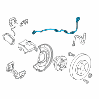 OEM Chevrolet Cruze Front Speed Sensor Diagram - 42686717