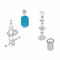 OEM Chevrolet Aveo Coil Spring Diagram - 96653237