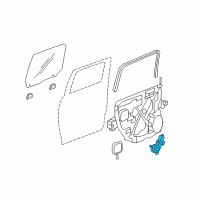 OEM 2018 Ram 1500 Motor-Window Regulator Diagram - 68045135AB