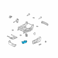 OEM 2005 Lexus LS430 Computer & Switch Assy, Position Control Diagram - 84070-50050