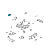 OEM 2004 Lexus LS430 Switch Assy, Power Seat Diagram - 84920-50260-C0