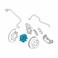 OEM GMC Sierra 1500 Front Hub Diagram - 15946732