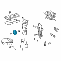 OEM Toyota Corolla Damper Pulley Diagram - 13470-28020