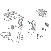 OEM Toyota Camry Tensioner Gasket Diagram - 13552-0H010