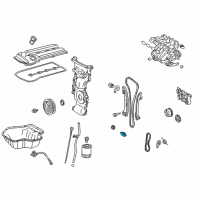 OEM 2007 Toyota Highlander Guide Plate Diagram - 13566-28010