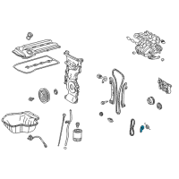 OEM 2010 Toyota Camry Tension Arm Diagram - 13549-28012