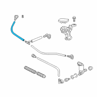 OEM 2016 Toyota Land Cruiser Washer Hose Diagram - 90075-15081